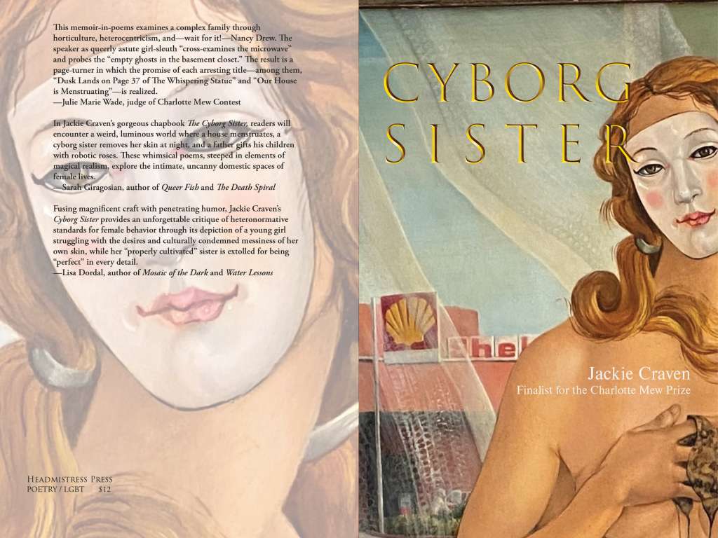 Red Haired Goddess Venus on Book Cover of Cyborg Sister