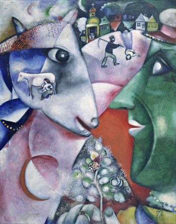 I and the Village, Painting by Chagall