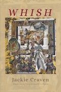 Cover of book titled WHISH with painting of an antique watch, scraps of wood, broken eggs, newspaper clippings, and  China birds
